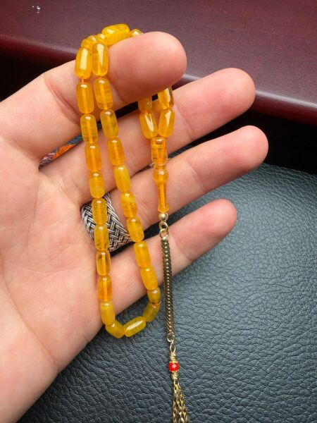 Kapsül Model Ateş Kehribar Tesbih