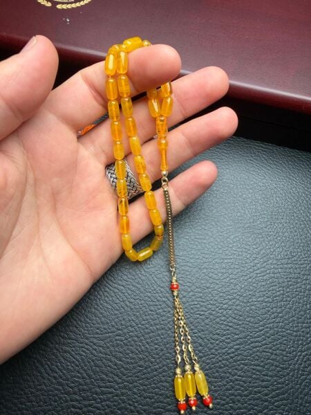 Kapsül Model Ateş Kehribar Tesbih