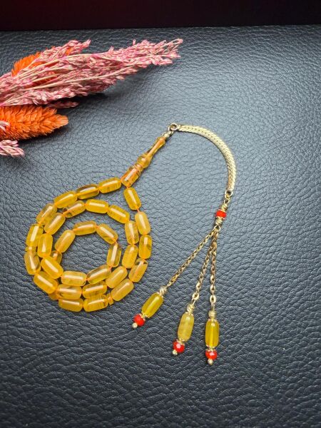 Kapsül Model Ateş Kehribar Tesbih