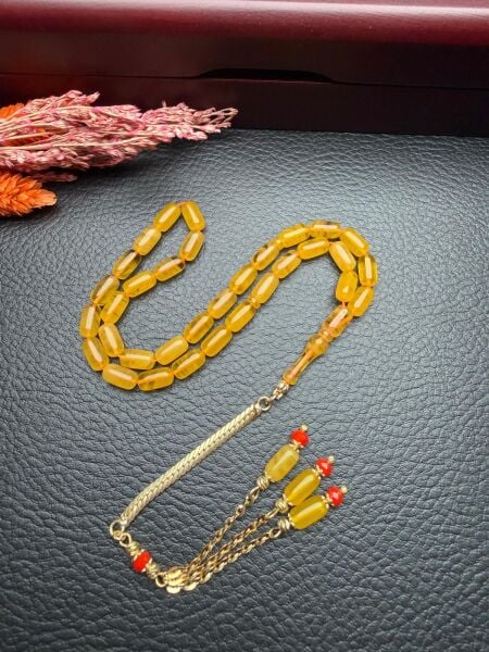 Kapsül Model Ateş Kehribar Tesbih