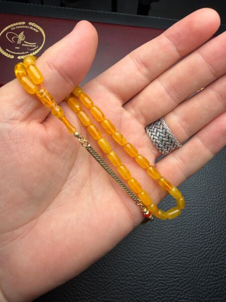 Kapsül Model Ateş Kehribar Tesbih