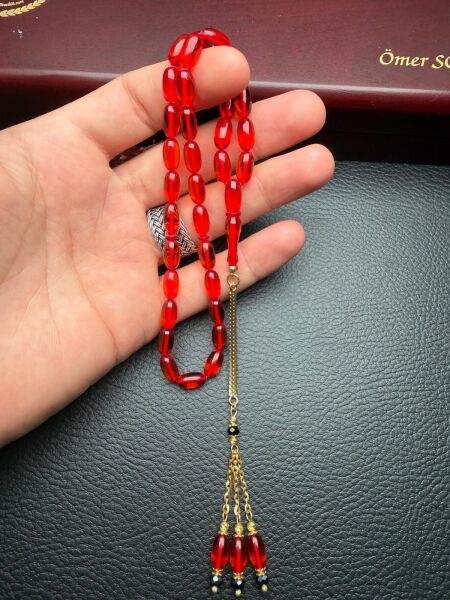 Kapsül Model Ateş Kehribar Tesbih