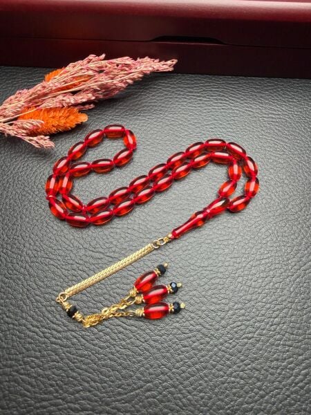 Kapsül Model Ateş Kehribar Tesbih