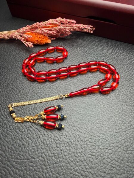 Kapsül Model Ateş Kehribar Tesbih