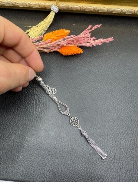 Özel Tasarım Sallantılı Gümüş Püskül