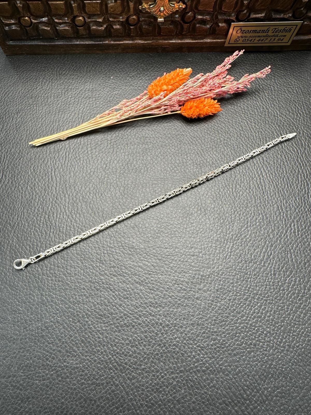 Özel Tasarım Erkek Gümüş Bileklik