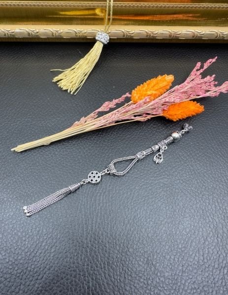 Özel Tasarım Sallantılı Gümüş Püskül