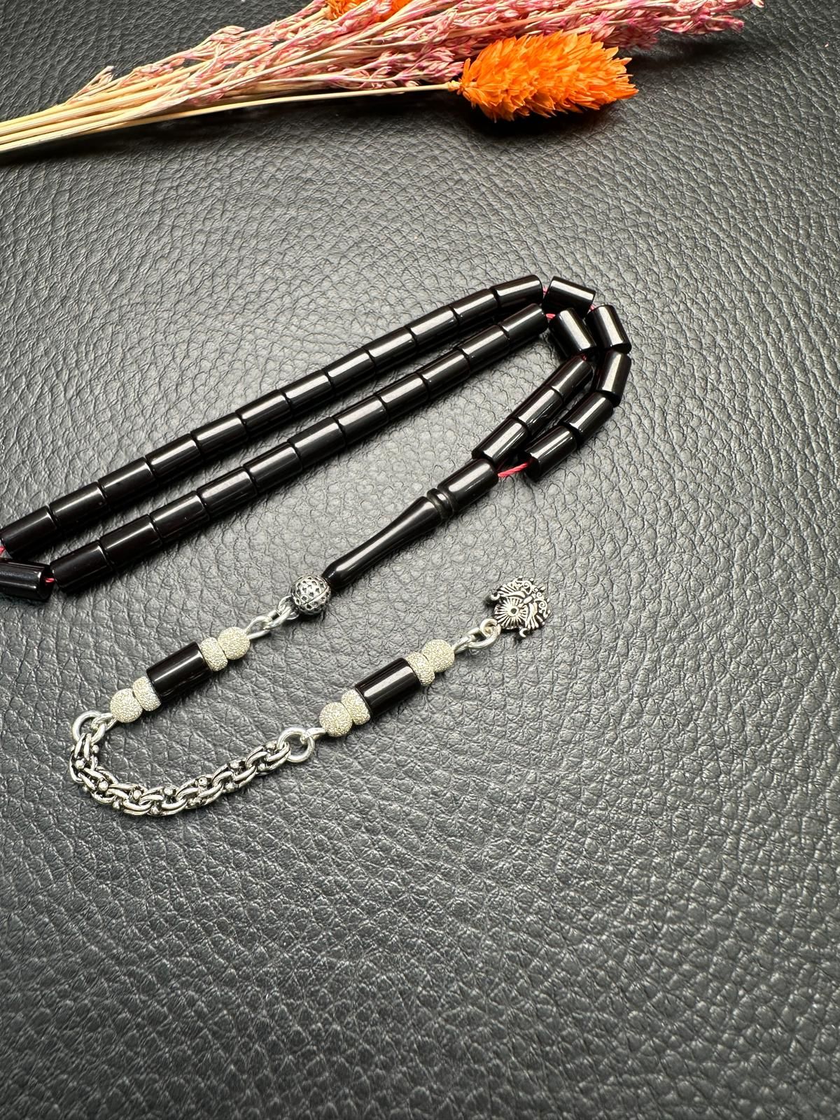 Kesme Model Ateş Kehribar Tesbih