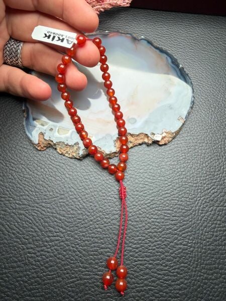 Küre Model Bileklik Model Küçük Boy Akik Doğaltaş Tesbih