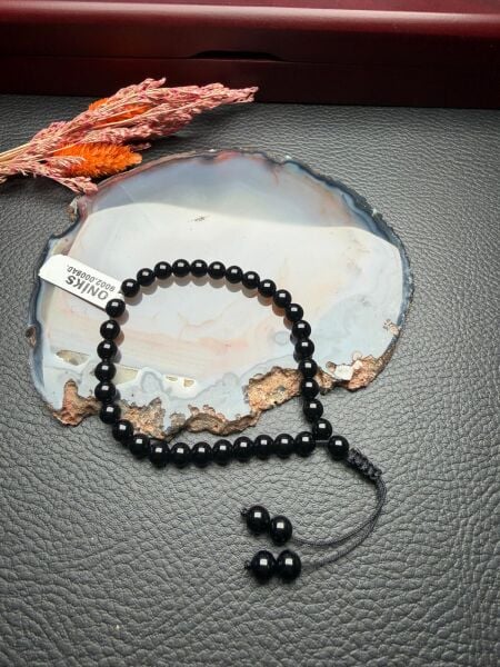 Küre Model Bileklik Model Küçük Boy Oniks Doğaltaş Tesbih