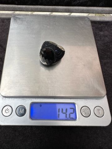 Zirkon Taşı Faseta Kesim Özel Tasarım 925 Ayar Gümüş Erkek Yüzük