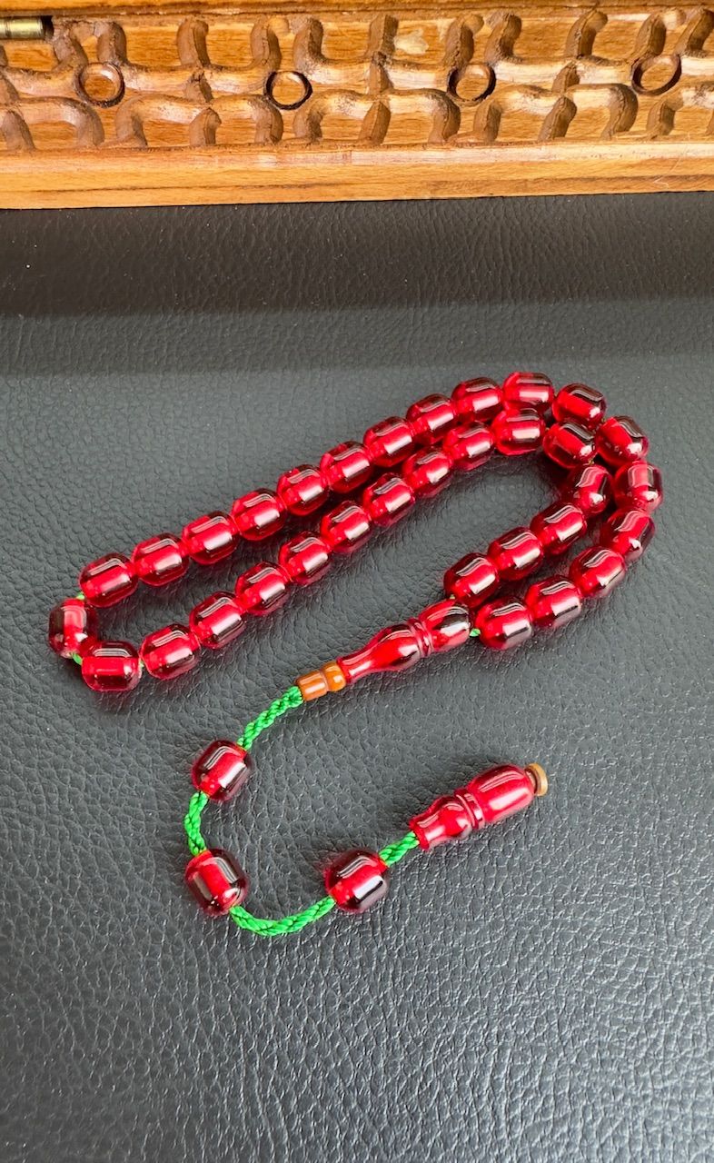 Kapsül Model Ateş Kehribar Tesbih