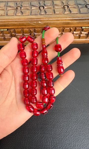 Kapsül Model Ateş Kehribar Tesbih