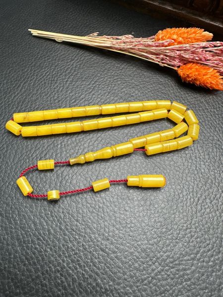 Kesme Model Ateş Kehribar Tesbih