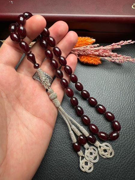 Osmanlı Benzetme Sıkma Kehribar Tesbih