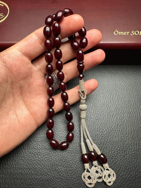 Osmanlı Benzetme Sıkma Kehribar Tesbih