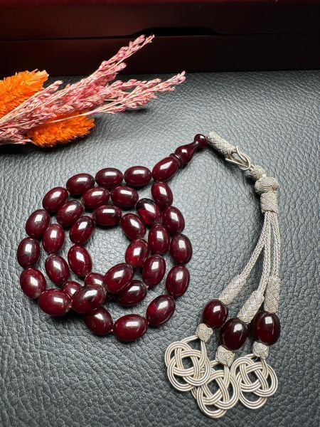 Osmanlı Benzetme Sıkma Kehribar Tesbih