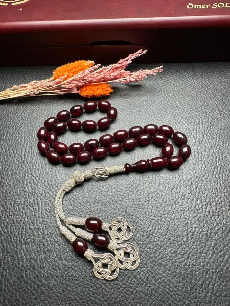 Osmanlı Benzetme Sıkma Kehribar Tesbih