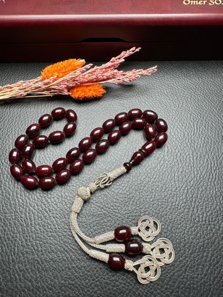 Osmanlı Benzetme Sıkma Kehribar Tesbih