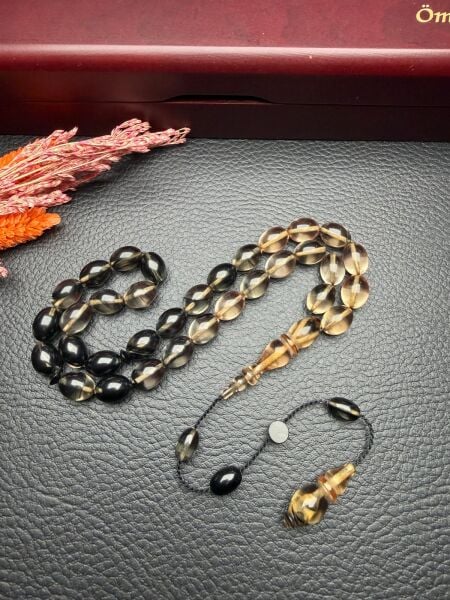 Badem Model Sıkma Kehribar Tesbih