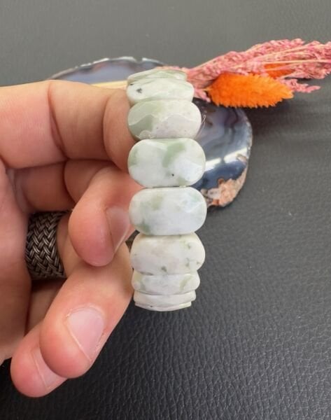 Rolex Model Yeşim Taşı Doğal Taş Bileklik