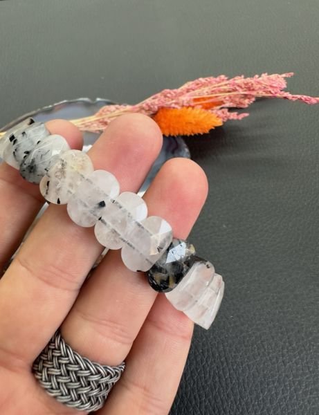 Rolex Model Rutilli Kuvars Doğal Taş Bileklik