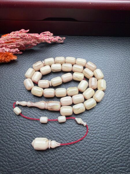 Beyaz Hamur Kapsül Model Katalin Tesbih