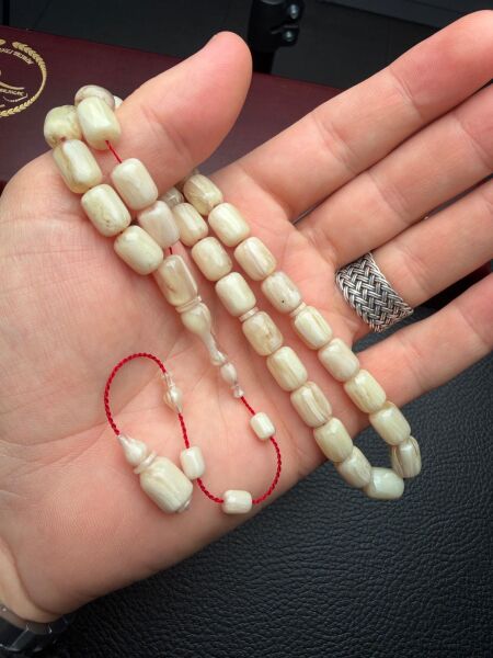 Beyaz Hamur Kapsül Model Katalin Tesbih