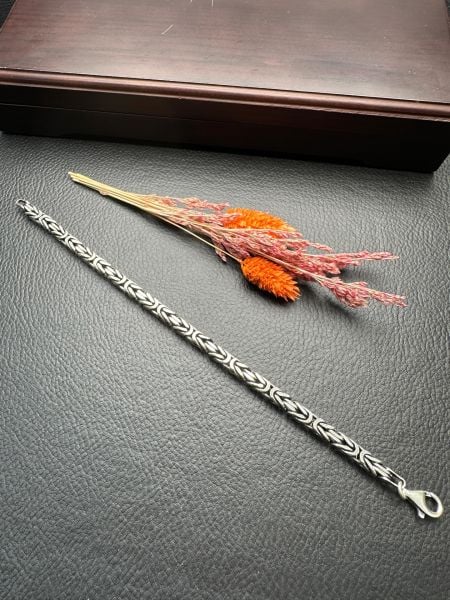 Özel Tasarım Erkek Gümüş Bileklik