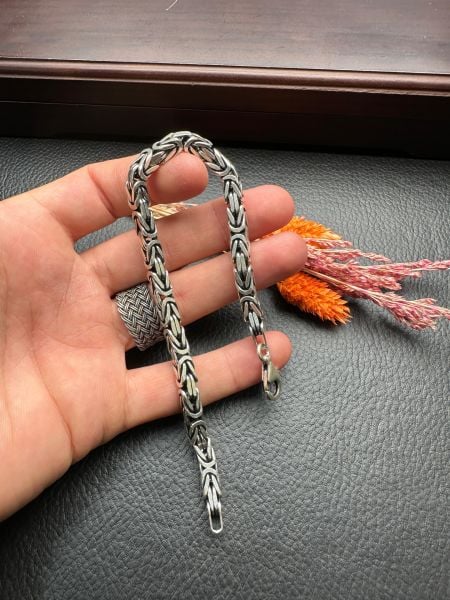 Özel Tasarım Erkek Gümüş Bileklik