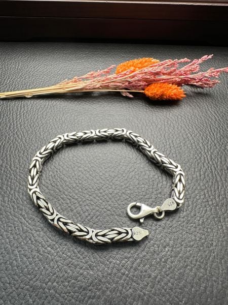 Özel Tasarım Erkek Gümüş Bileklik