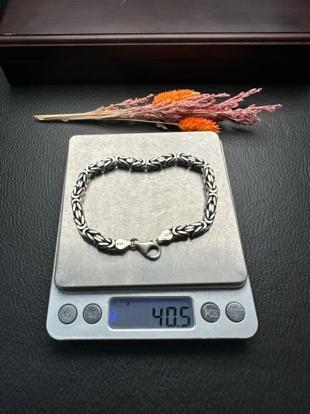 Özel Tasarım Erkek Gümüş Bileklik