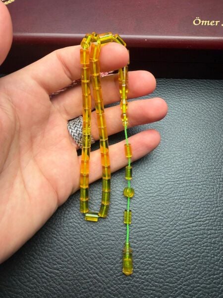 Kesme Model Ateş Kehribar Tesbih