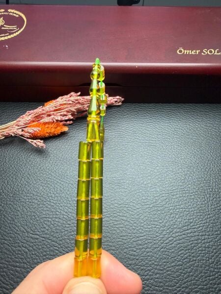 Kesme Model Ateş Kehribar Tesbih