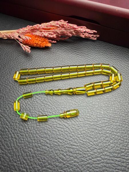 Kesme Model Ateş Kehribar Tesbih