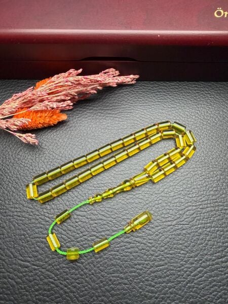 Kesme Model Ateş Kehribar Tesbih