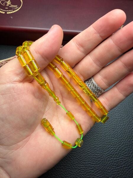 Kesme Model Ateş Kehribar Tesbih