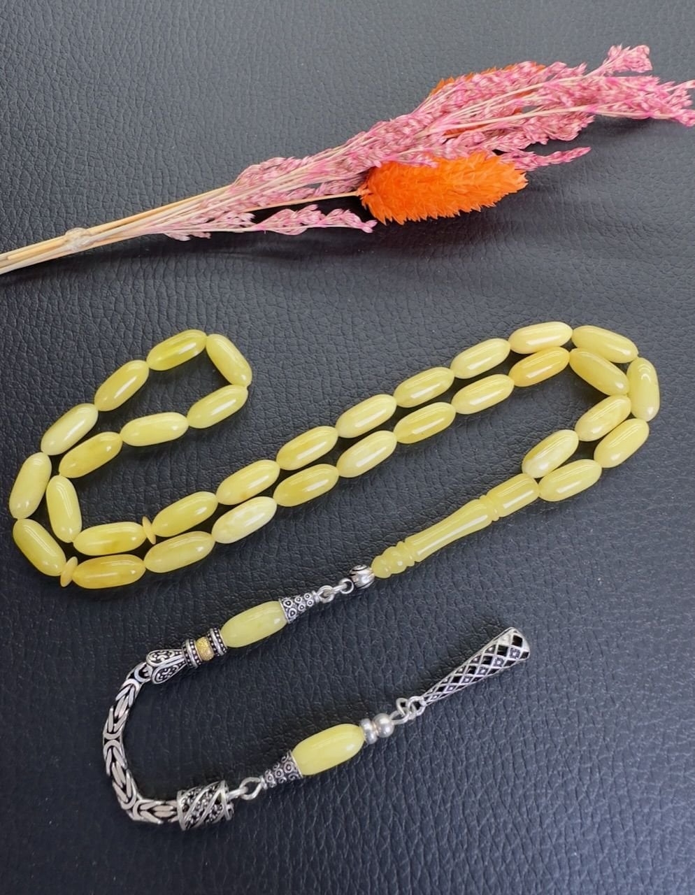 Rus Kaya Kapsül Model Damla Kehribar Tesbih