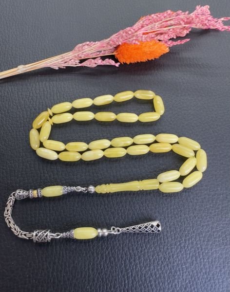 Rus Kaya Kapsül Model Damla Kehribar Tesbih