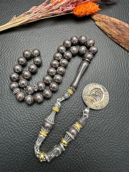 Küre Model Gümüş Çakım Kuka Tesbih