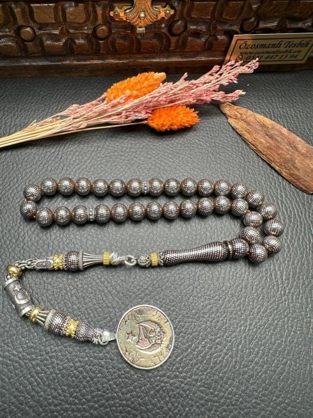 Küre Model Gümüş Çakım Kuka Tesbih