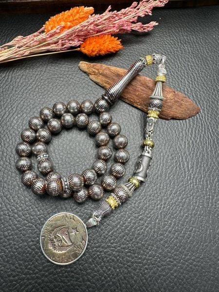 Küre Model Gümüş Çakım Kuka Tesbih