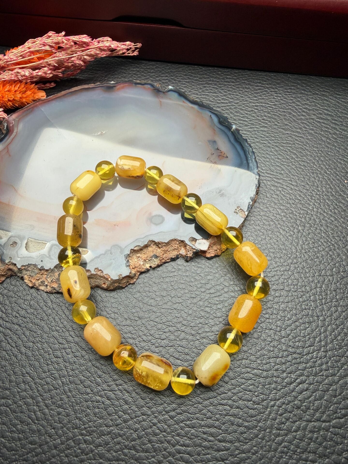 Damla Kehribar Bileklik