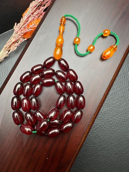 Kapsül Model Eski Osmanlı Sıkma Kehribar Tesbih