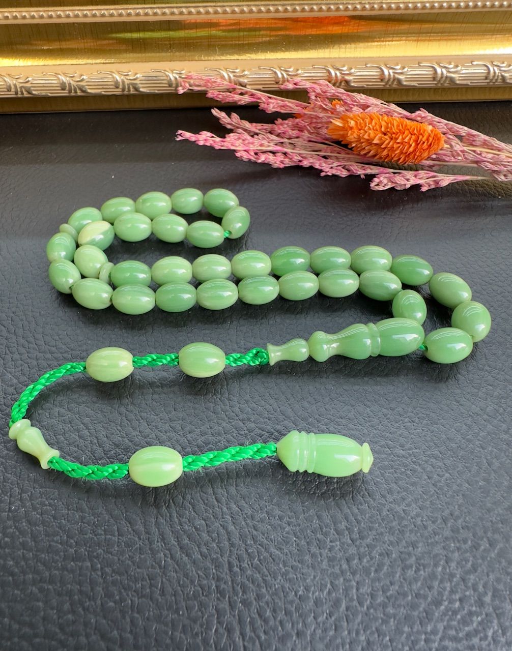 Yeşil Renk Kapsül Model Katalin Tesbih