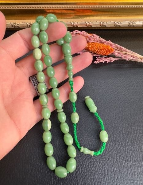 Yeşil Renk Kapsül Model Katalin Tesbih