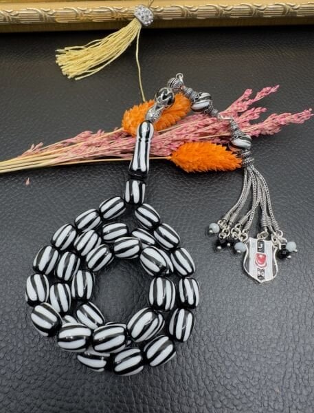 Yakup Kara Kapsül Model Beşiktaş Taraftar Çubuk Sıkma Kehribar Tesbih