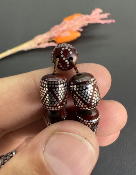 Kapsül Model Gümüş İşlemeli Kuka Tesbih
