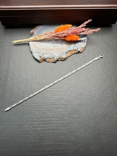 Kral Erkek Gümüş Bileklik ve Kolye Set