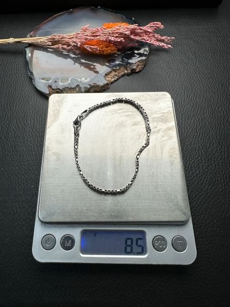 Kral Erkek Gümüş Bileklik ve Kolye Set